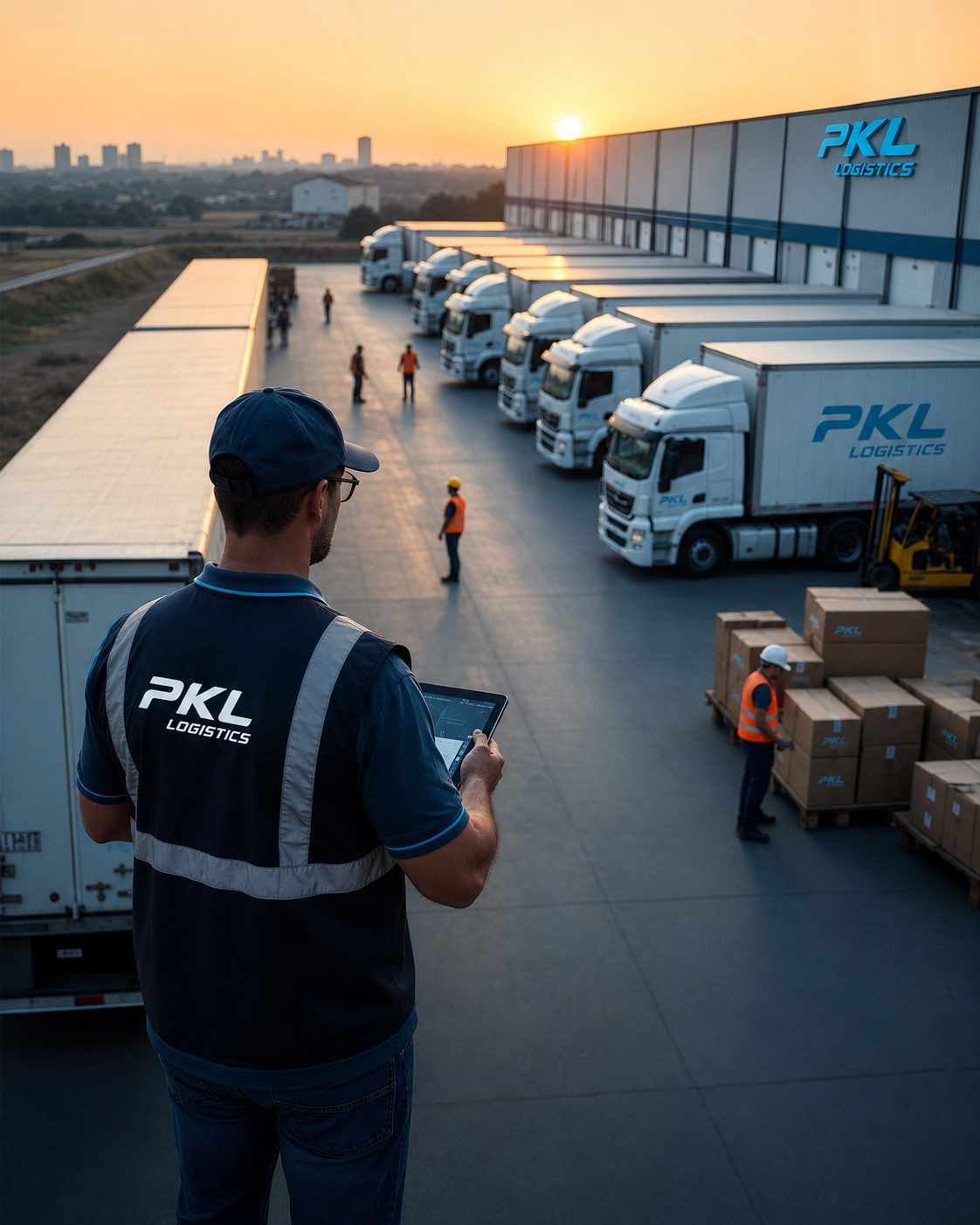 PKL business-ready warehouse aerial view